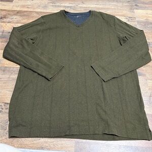 🍃 Covington Long Sleeve V-Neck Shirt | Men’s XL | Olive Green 🍃